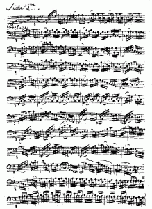 Bach's Cello Suite No. 1 in G Major  in the "Anna Magdalena" manuscript 